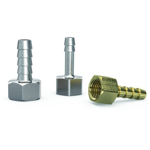 Screw-in hose coupling brassfemale threadbarbed