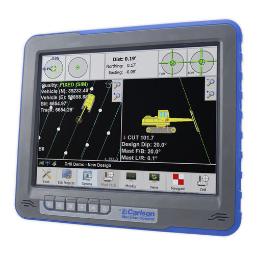 Control terminal with touch screen mobile