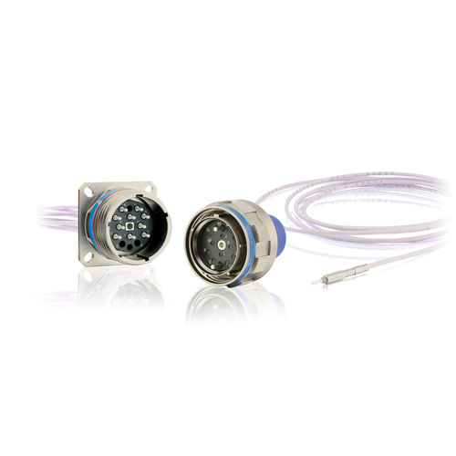 Data connector ARINC 801 8D Seriesfiber opticARINCsquare