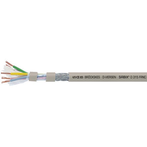 Data electrical cable SABIX® D 315 FRNCDINinsulatedwith copper screen