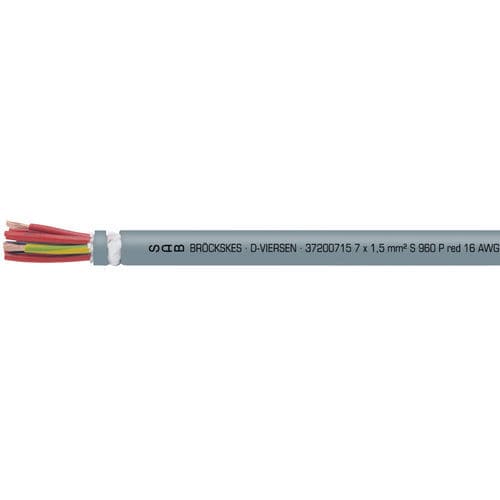 Highly flexible electrical cable S 960 P redpowerDINinsulated