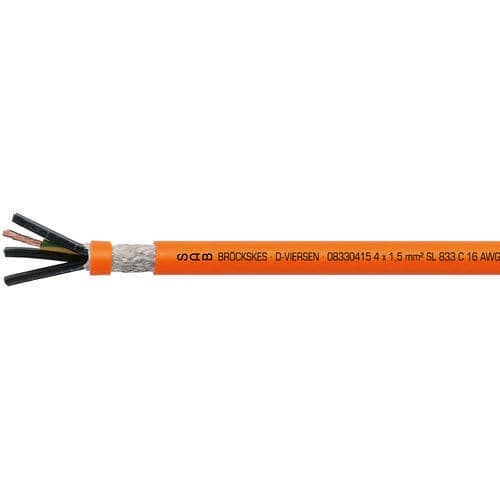 Servo motor electrical cable SL 833 CpowerDINinsulated