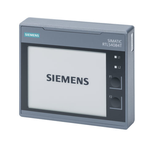Транспондер RTLS SIMATIC RTLS4084T Plusс батарейным питаниемс дисплеем для отслеживания материального носителя