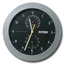 Extech Hygro-Thermometer Wall Clock (44533)