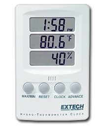 Extech Hygro-Thermometer Clock (445702)