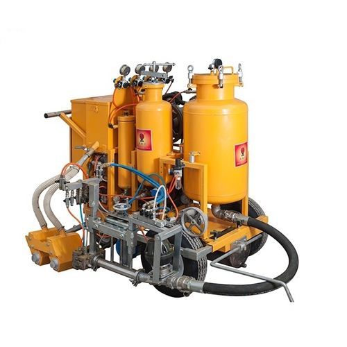 Road paint striping machine for sports fields