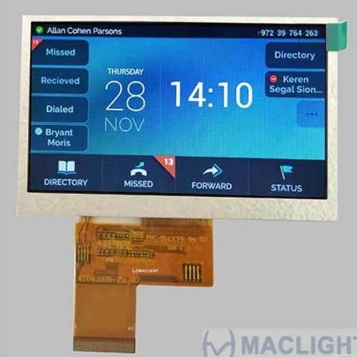 LCD/TFT display module MLT043R40-2capacitive touch screencustom480 x 272