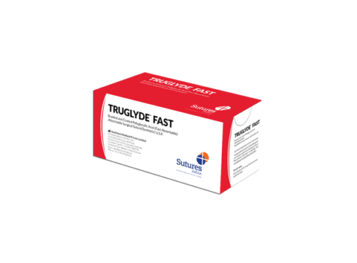 Sutures India Truglyde Fast Sutures USP 2-0, 1/2 круга Tapercut