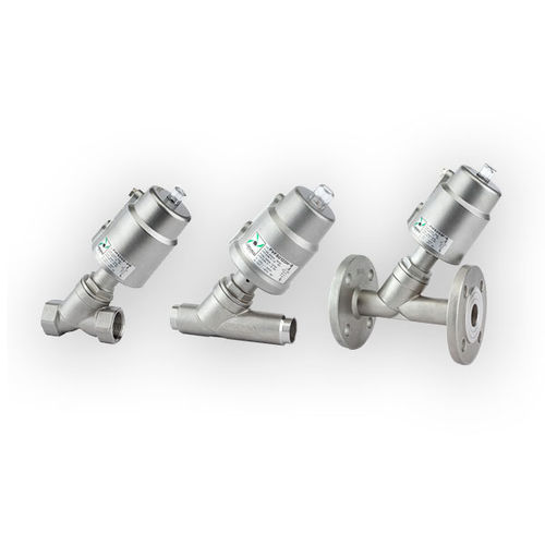 Angle seat valve PVF Seriesplungerpneumatically-operatedflow control