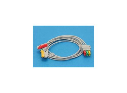 Кабель ЭКГ с зажимом на 3 отведения 545327 HEL для Datex Ohmeda, GE Pro1000, Cardiocap, разъема ASP