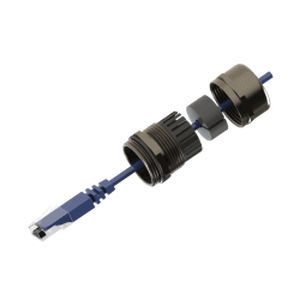 Nickel-plated brass cable gland OPBG04-SR05brasshalogen-freemetric