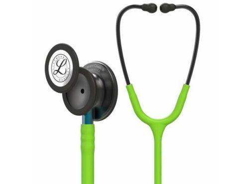 Стетоскоп для мониторинга дыма Littmann Classic 3 с лаймово-зеленым синим стержнем 5875