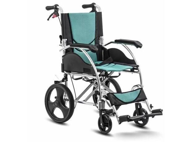 Kosmocare Premium Foldable Transport Wheelchair Crest Series Stylex
