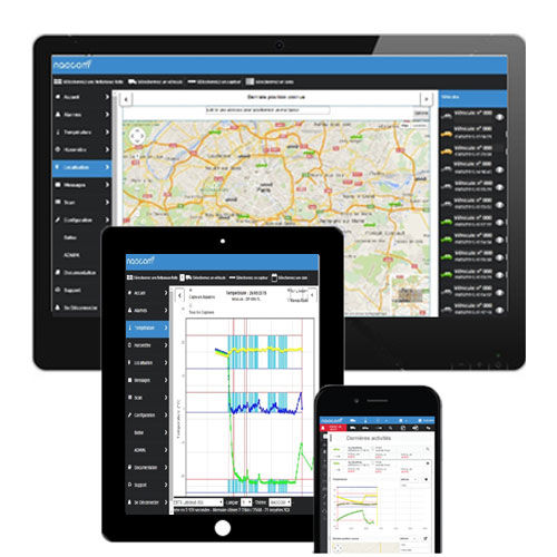 Temperature monitoring system NaoTempRFIDmobilereal-time