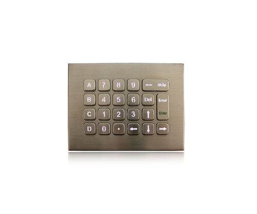 Настольная клавиатура K-TEK-B140KP-BL-NV-151B-DT-DWPматовая нержавеющая стальс подсветкойпо индивидуальному заказу