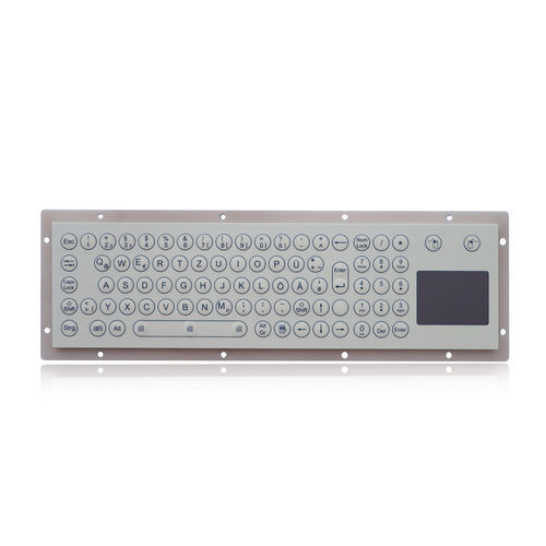 Panel-mount keyboard K-TEK-D392TP-KPwith mechanical keyswith 2 mouse keys83-key