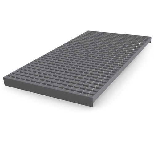 Metal grating rectangular meshfloorshelf