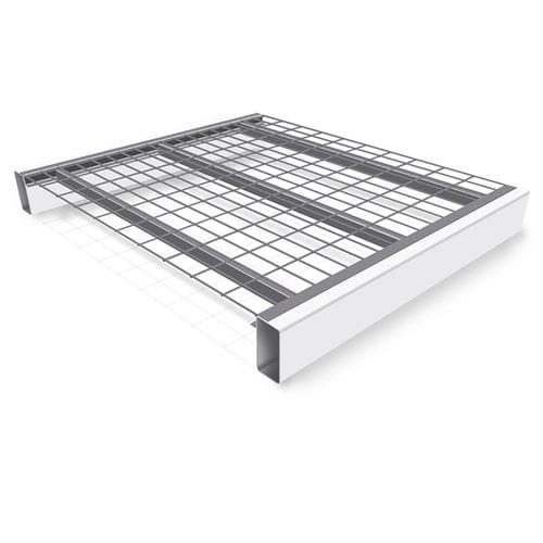 Metal grating shelffor industrial applications