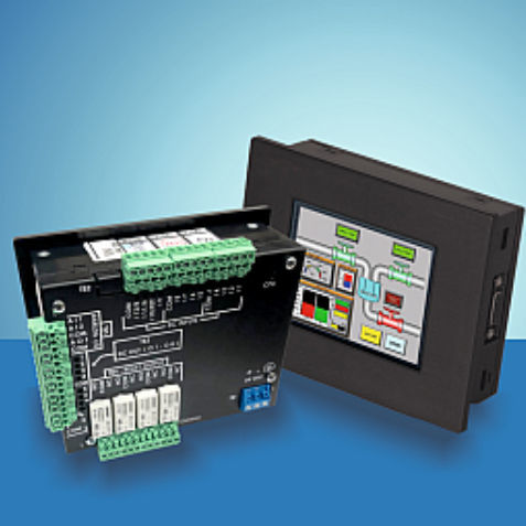 Резистивный сенсорный экран HMI серии EZ-T для монтажа на панели, 320 x 240 TFT ЖК-дисплей