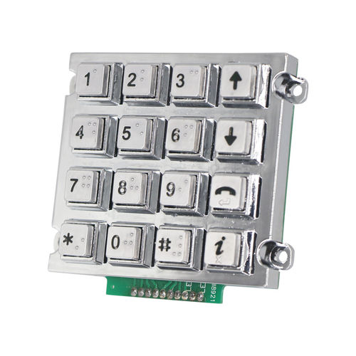 16-key keypad B535wall-mountedalloyzinc