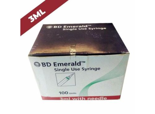 Becton Dickinson (BD) Emerald Syringe With Needle - 3 ml