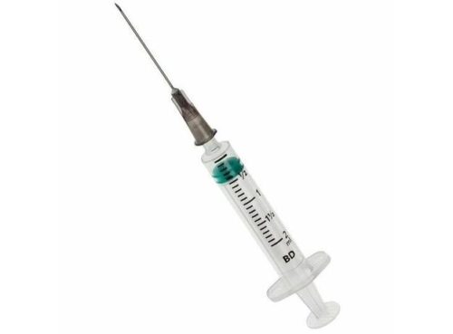 Becton Dickinson (BD) Emerald Syringe With Needle - 2 ml