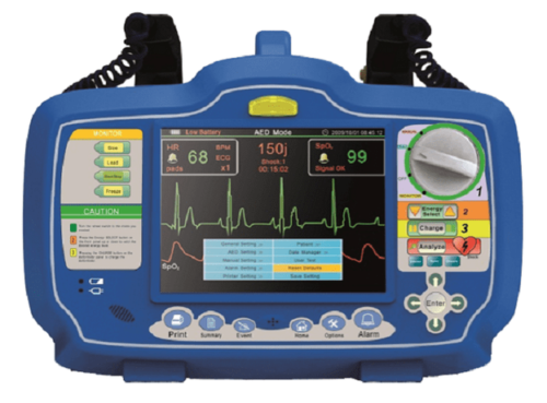 M & B Biphasic Defibrillator Monitor DM7000