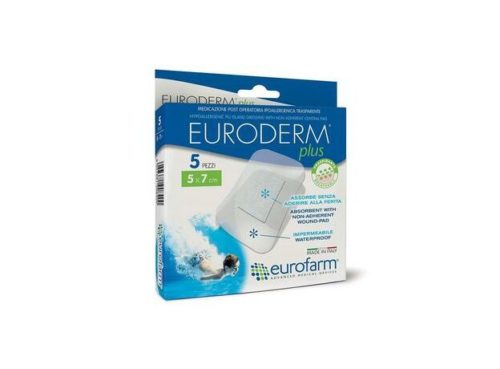 Euroderm Plus Прозрачная стерильная пенопластовая повязка, устойчивая к бактериям