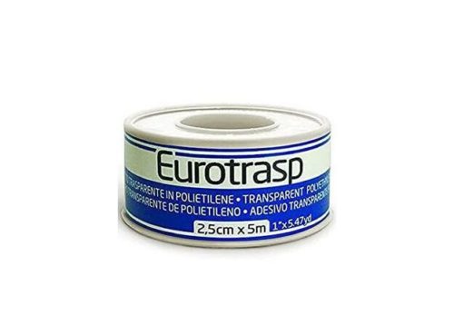 Eurotrasp Прозрачная пластиковая клейкая хирургическая лента