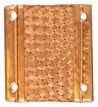 Gould-Bass Braided Copper Pad with Neoprene Insert, 4 x 4 Inch (N500213001)