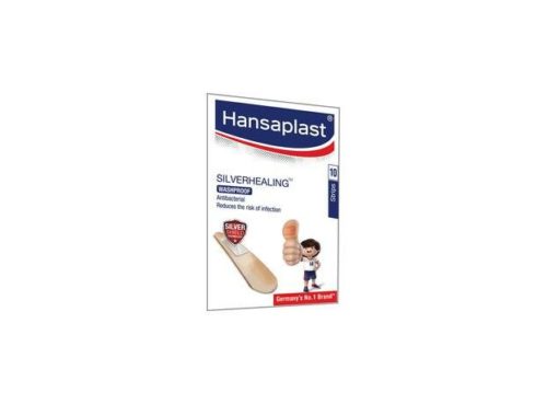 Hansaplast Серебряная заживляющая моющаяся повязка для первой помощи (10 шт. в упаковке)