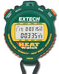 Extech HeatWatch - Humidity/Thermometer Stopwatch (HW30)