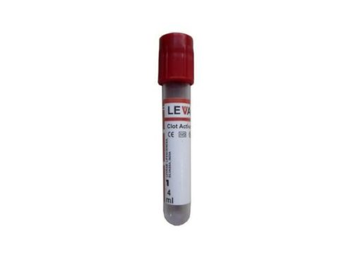 Levram Levac Clot Activator Tube - Red (Box of 100)