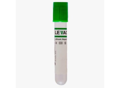 Levram Levac Vacuum Blood Collection Tube - Heparin - Green (Box of 100)