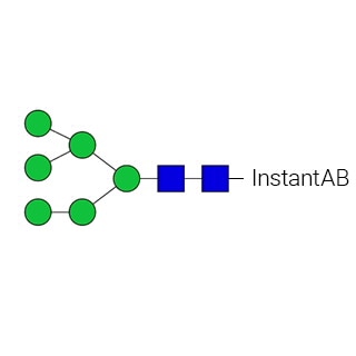 GKIB-104- AdvanceBio InstantAB Стандарт N-гликанов Man6/M6 (ранее ProZyme). N-гликан (олигоманноза 6), меченный InstantAB, для использования в качестве качественного стандарта в таких приложениях, как жидкостная хроматография (ЖХ).