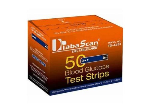 Полоски для глюкометра Diabascan – упаковка из 50 шт.