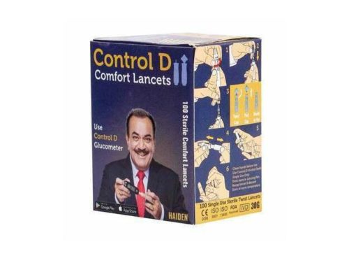 Control D Glucose Monitor Comfort Lancets-Pack of 100