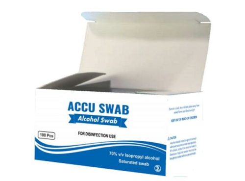 Спиртовой тампон SPM Medicare Accu Swab — коробка из 100 шт.