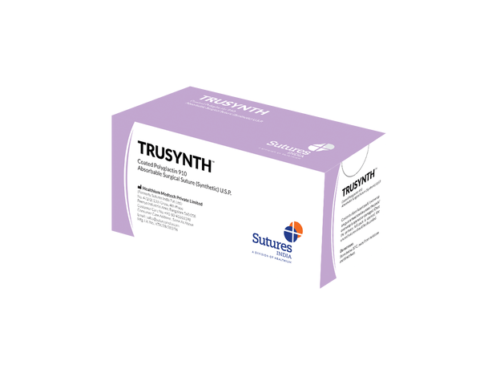 Sutures India Trusynth USP 0, обратная резка 1/2 круга (в упаковке 12 шт.)