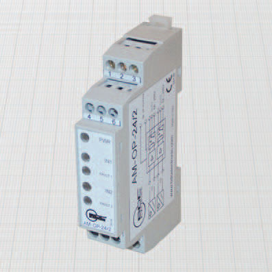 Signal amplifier AM-OP series electronicfor sensorsDIN rail