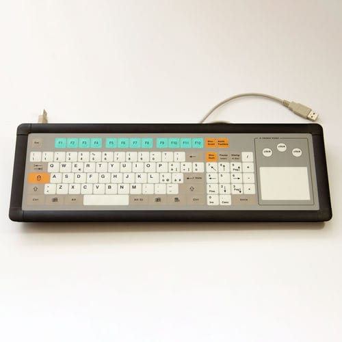 Panel-mount keyboard kt-96-i-02with mechanical keyswith 3 mouse keys96-key