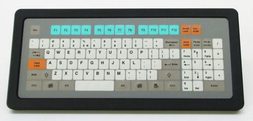 Panel-mount keyboard KT-96-T-02with mechanical keys96-keywithout pointing device