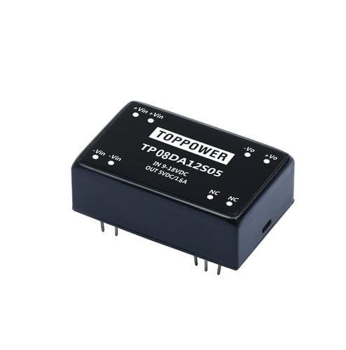 Printed circuit DC/DC converter module TP08DA seriesDIP2:1 input voltage rangeindustrial