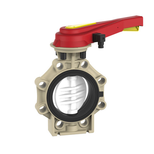 Butterfly valve K4 levercontrolPVDF