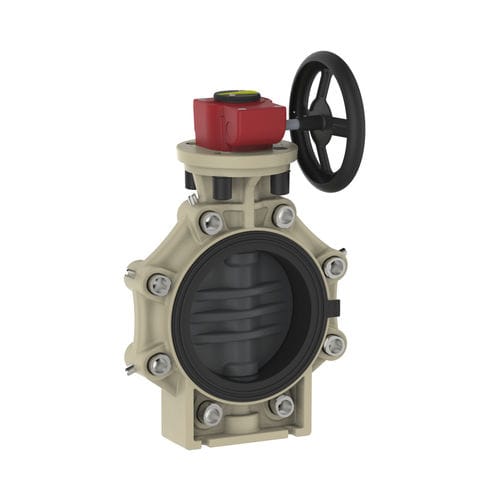 Butterfly valve K4 with handwheelflangelug type