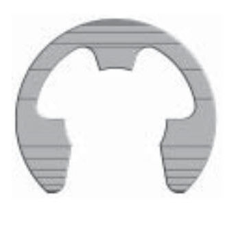 External snap ring BE seriesE-type