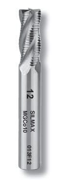 Solid milling cutter 013F series roughing2-flutewith cylindrical shank