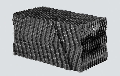 Plastic structured fill block PLASdek®for cooling towers