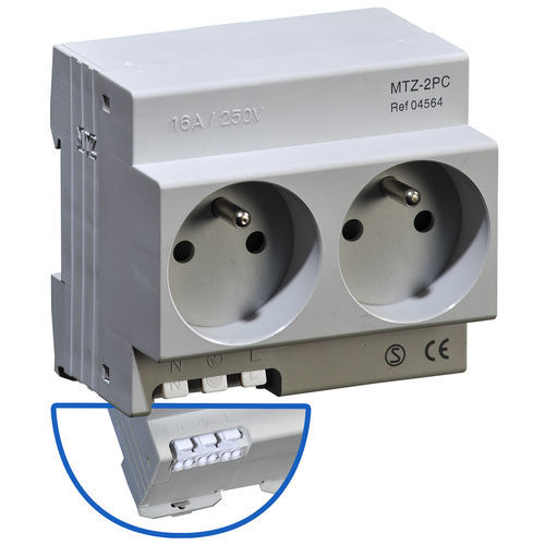Built-in electrical socket MTZ-2PCDIN rail5-poleindustrial