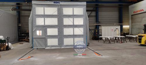 Open paint booth SPACE Pfor partsfor vehiclesfor aeronautical applications